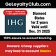 IHG Diamond status duration 2 years till Dec. 31st, 2025